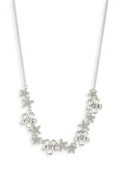  Crystal Floral Frontal Necklace