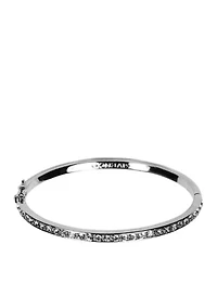 Gold-Tone Pave Bangle Bracelet