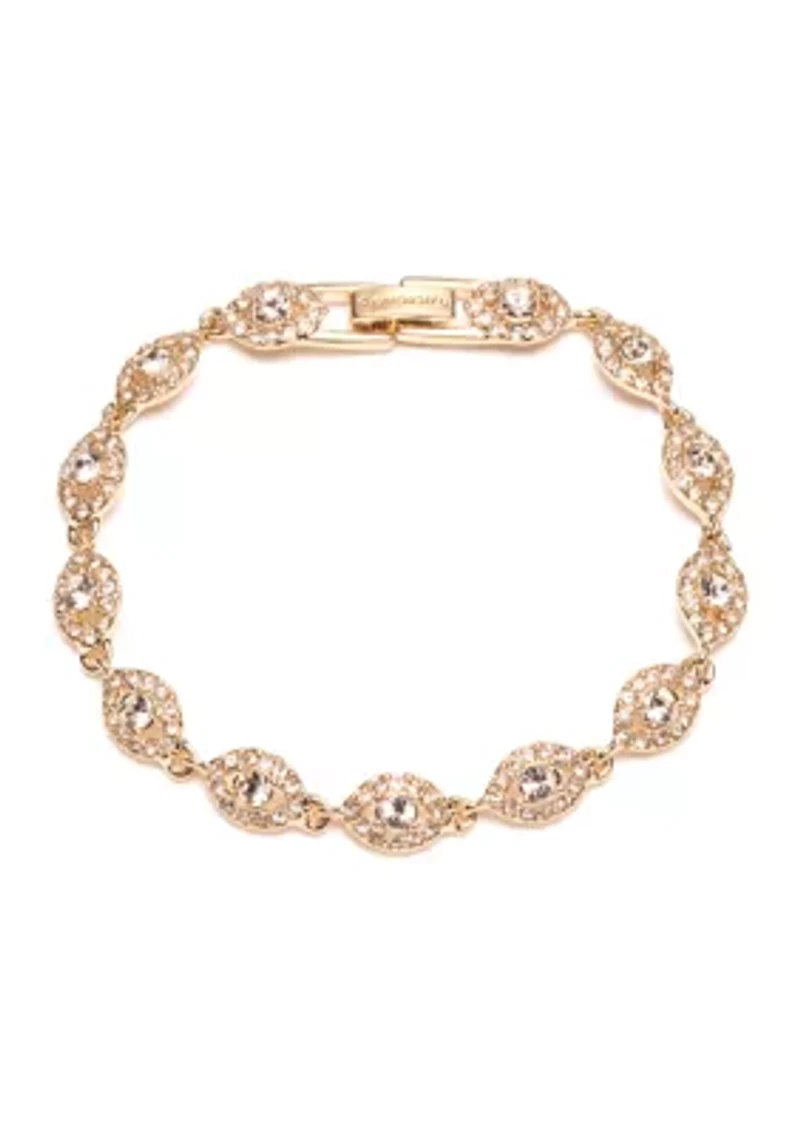 Gold Tone Silk Flex  Bracelet 