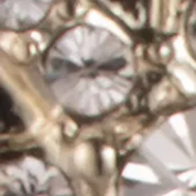 Crystal Button Earrings