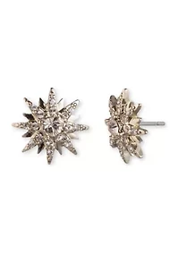 Crystal Button Earrings