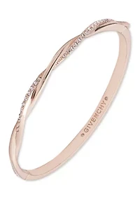 Silk Pave Twist Bangle Bracelet