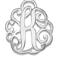 Fine Silver Plate Initial Necklace
