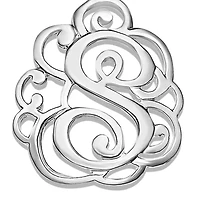 Fine Silver Plate Initial Necklace