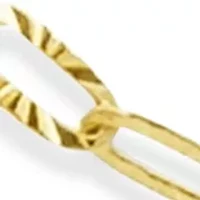 Sterling Silver Diamond Cut Oval Link Chain Necklace