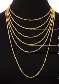 Sterling Silver Diamond Cut Oval Link Chain Necklace