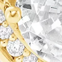 Sterling Silver Cubic Zirconia Infinity Pendant Necklace