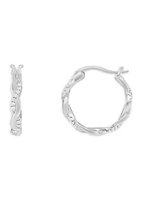 Twisted Hoop Earrings