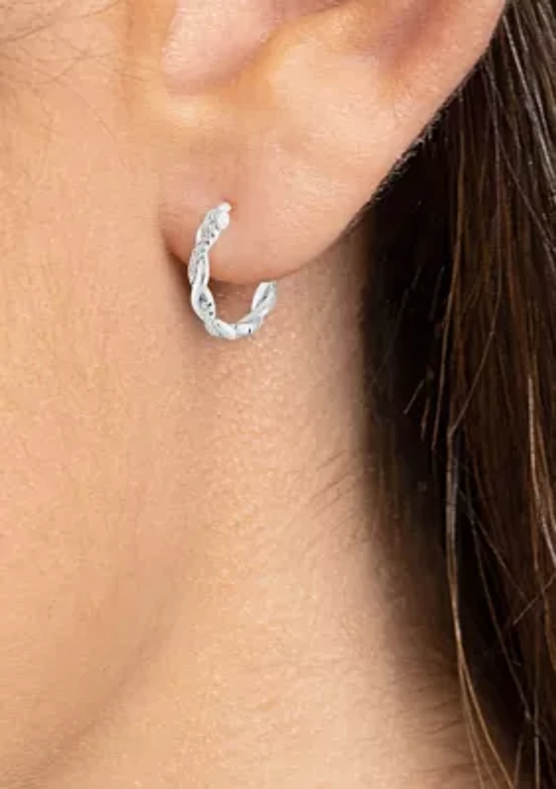 Twisted Hoop Earrings