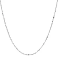 Sparkle Chain Necklace Sterling Silver