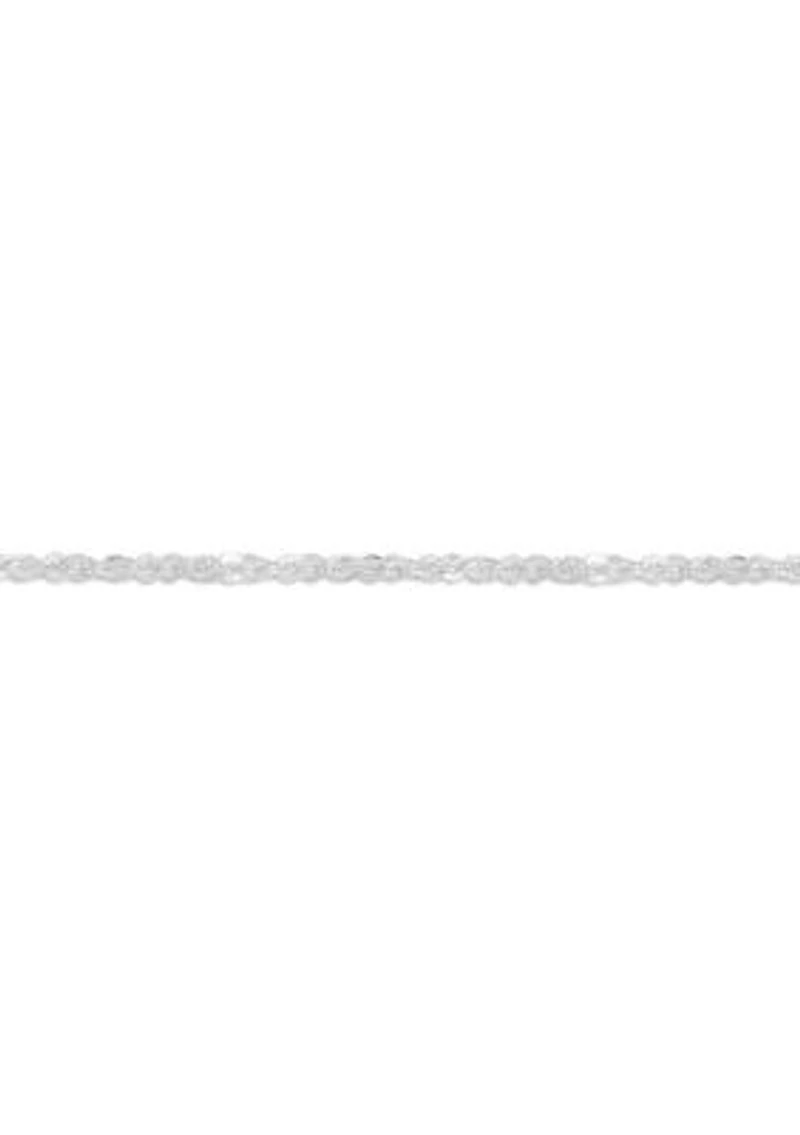 Sparkle Chain Necklace Sterling Silver