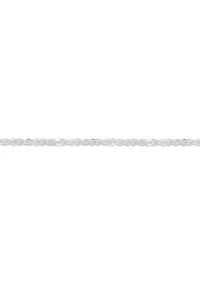 Sparkle Chain Necklace Sterling Silver