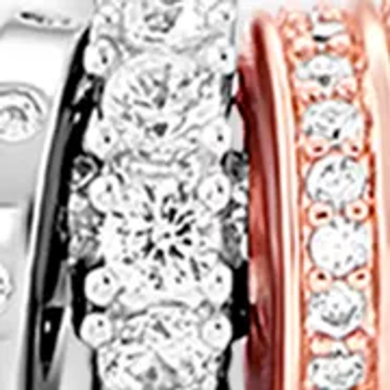 Silver Plated Two-Tone Cubic Zirconia Heart Charm Double-Strand Tennis Bracelet