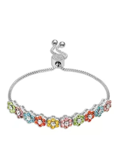 Multi Flower Bolo Bracelet