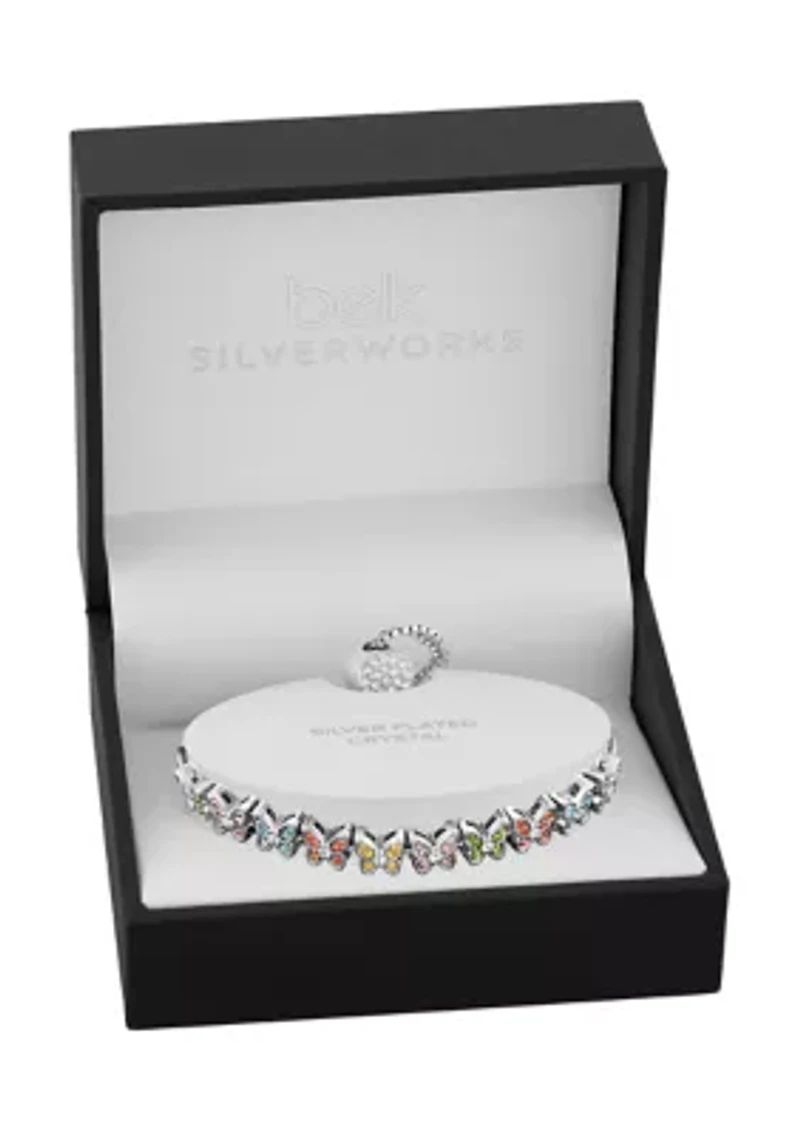 Multi Butterfly Bolo Bracelet