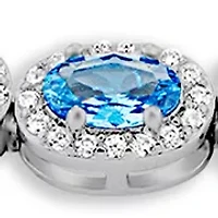 Oval Stone Tennis Bolo Bracelet