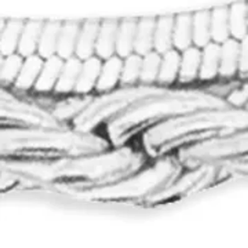 Fine Plated Rope Chain Herringbone Double Layer Bracelet