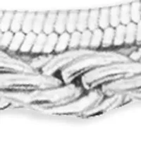 Fine Plated Rope Chain Herringbone Double Layer Bracelet