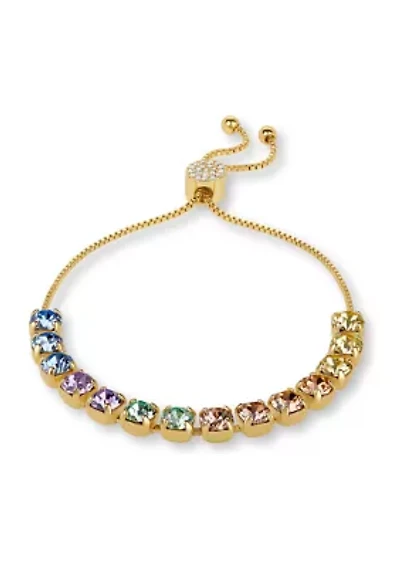 Gold Over Fine Silver Plated Multi Slider Bracelet