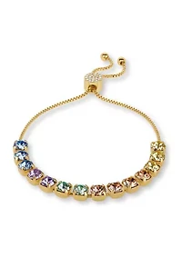 Gold Over Fine Silver Plated Multi Slider Bracelet