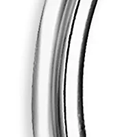 Sterling Silver Polished 25 Millimeter Endless Hoop Earrings