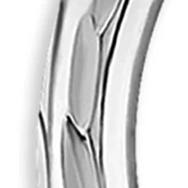 Sterling Silver Diamond Cut 20 Millimeter Click Top Hoop Earrings