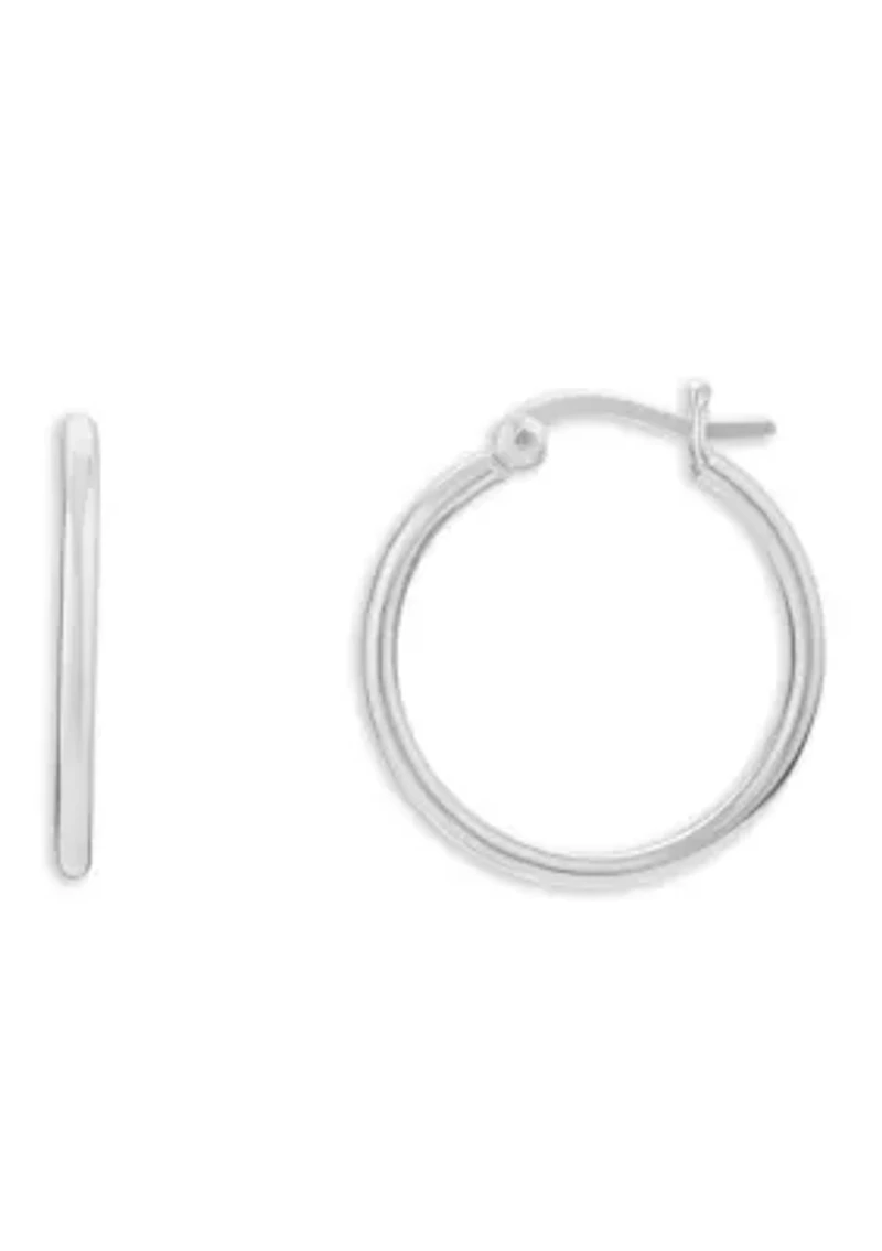 Small Hoop Sterling Silver Earrings