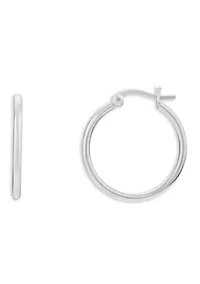 Small Hoop Sterling Silver Earrings