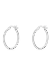 Small Hoop Sterling Silver Earrings
