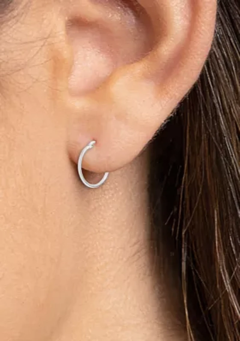Sterling Silver Hoop Earrings