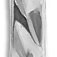 Sterling Silver Texture Endless Large Hoop Earrings