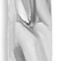 Sterling Silver Diamond Cut Texture Endless Hoop Earrings