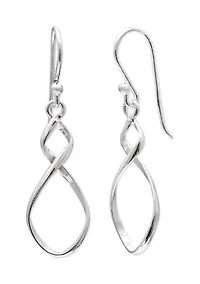 Polished Twist Teardrop Earrings