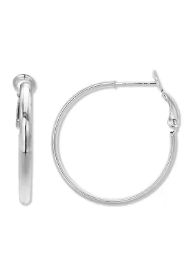 Hoop Earrings in Sterling Silver
