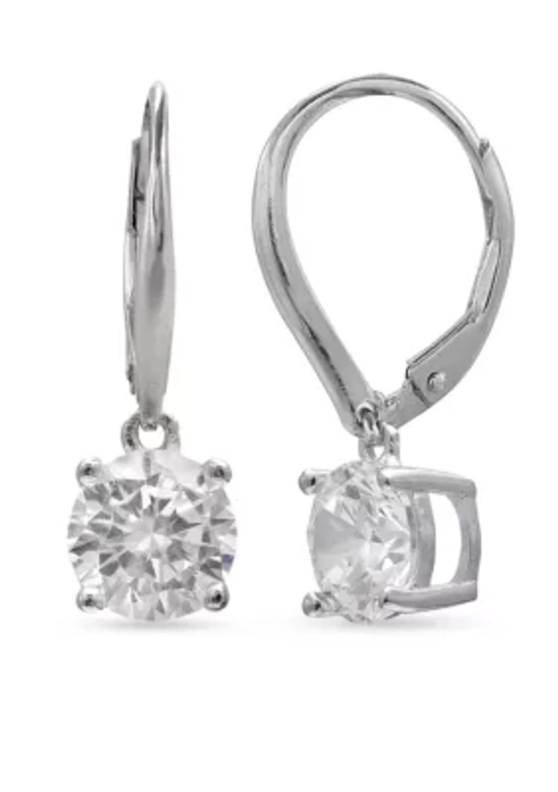 Simply Sterling Cubic Zirconia Drop Earrings