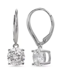 Simply Sterling Cubic Zirconia Drop Earrings