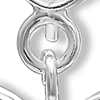 Polished Double Heart Drop Earrings in Sterling Silver