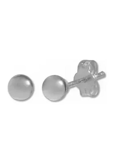 7 Millimeter Ball Stud Earrings in Sterling Silver