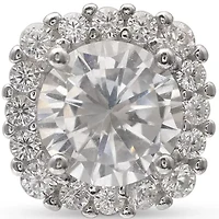 Pavé Cubic Zirconia Stud Earrings