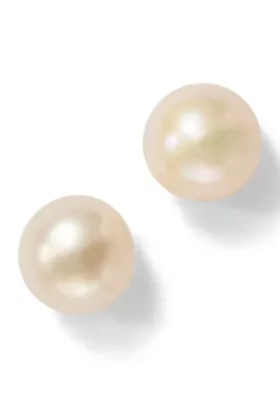  Freshwater Pearl Sterling Silver Stud Earrings 