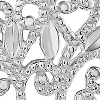 Cubic Zirconia Filigree Drop Earrings