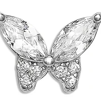 Cubic Zirconium Marquise Butterfly Stud Earrings
