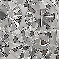 10 mm x 15 mm Clear Pavé Crystal Teardrop Earrings