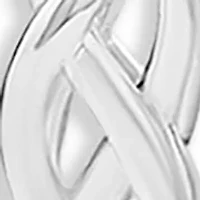 Sterling Silver Twisted Hoop Earrings
