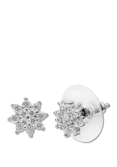 1/3 ct. t.w. Cubic Zirconia Flower Stud Earrings