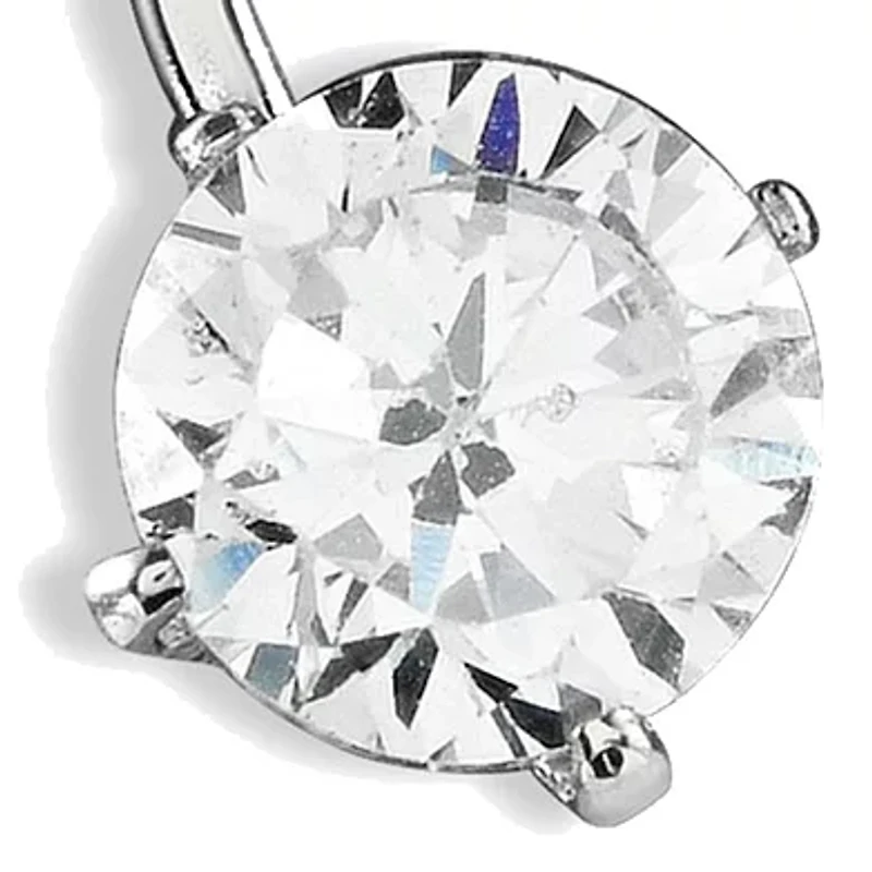 Cubic Zirconia Curved Post Earrings