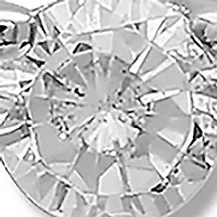 3/8 ct. t.w. Cubic Zirconia Curved Stud Earrings in Sterling Silver