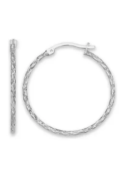 Sterling Silver Hoops