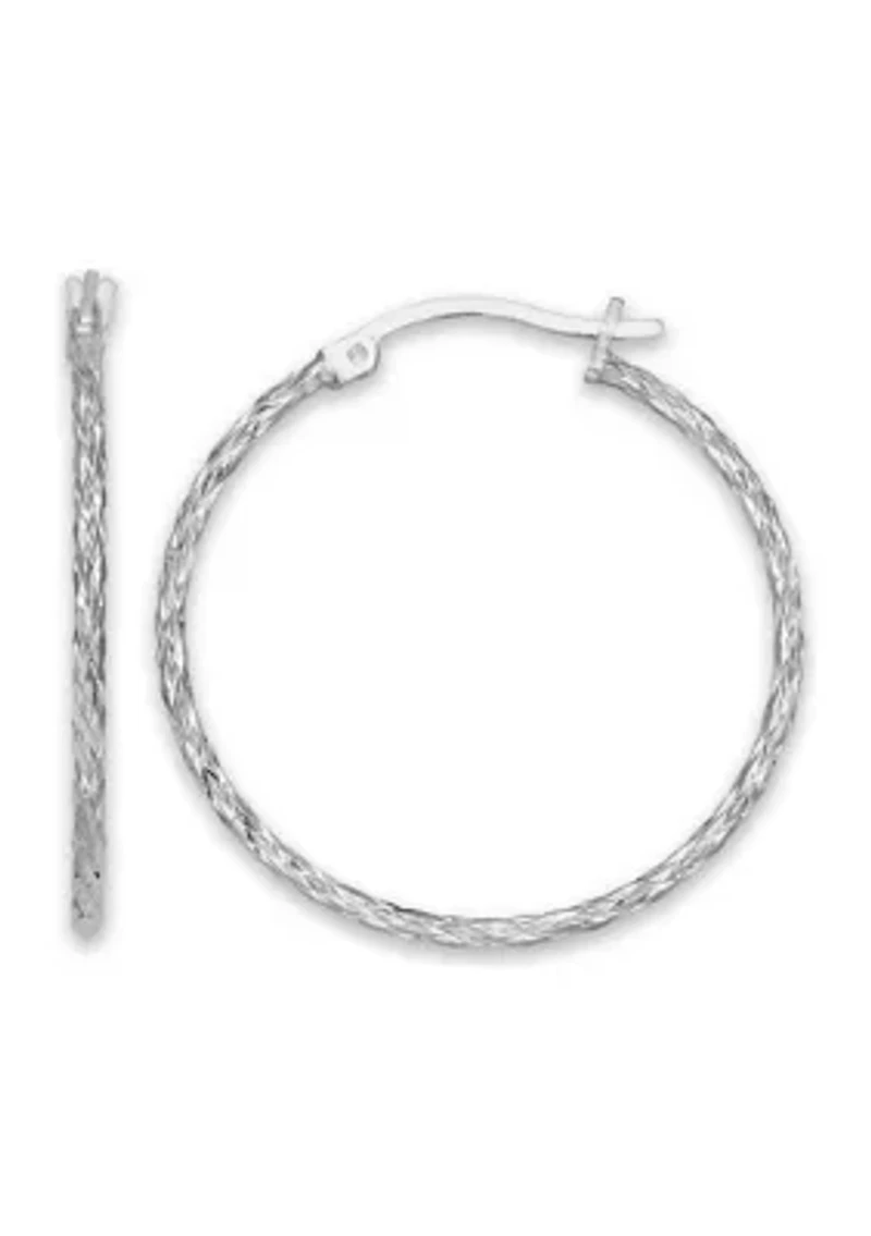 Silver Plated Hoop Earrings