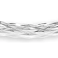 Sterling Silver 40 Millimeter Diamond Cut Hoop Earrings